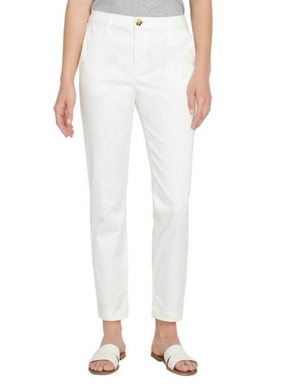 Nautica Women Ankle Trouser Tencel in Cream